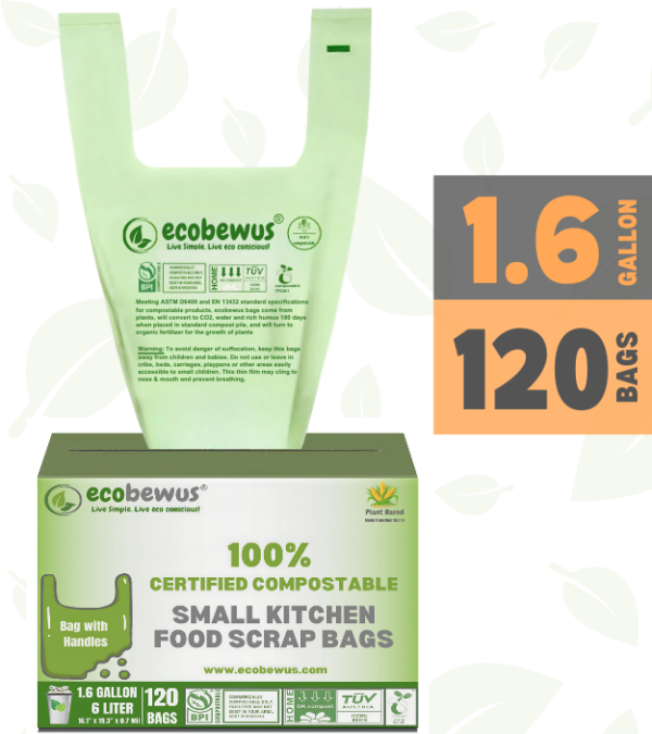 small certified compostable bags
