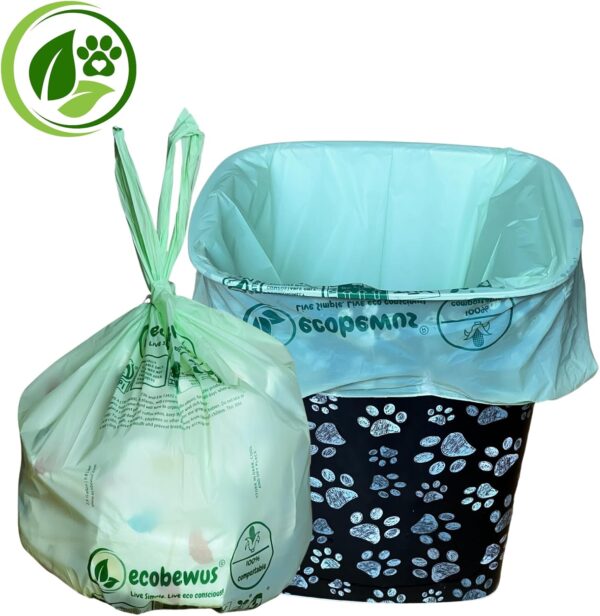 2.6 Gallon 100% Compostable Handle Ties Food Scrap Bags (110 ct.) - Image 6